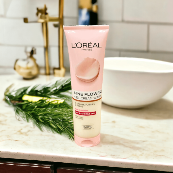 ژل کرم شستشوی صورت FINE FLOWERS لورآل LOREAL - Image 4
